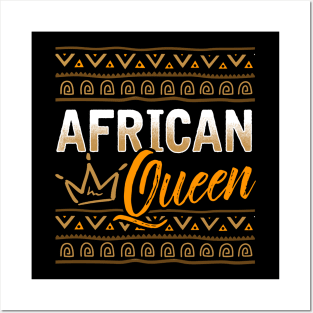 African Queen Black Pride Design Posters and Art